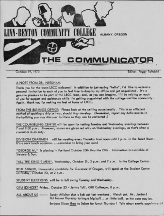 Communicator - Oct. 19, 1970 thumbnail