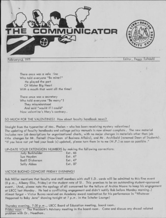 Communicator - Feb. 10, 1971 thumbnail