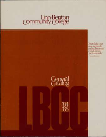 1984-1985 General Catalog miniatura