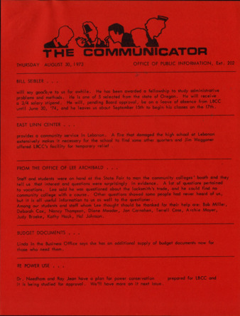 Communicator - Aug. 30, 1973 thumbnail