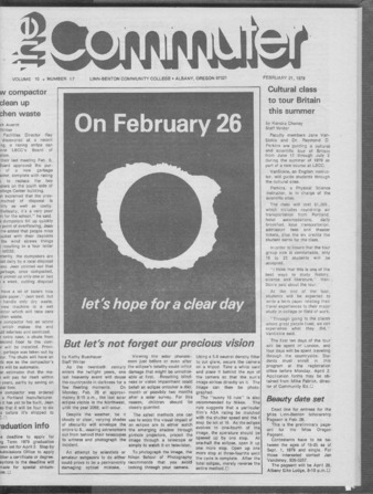 Commuter - Feb. 21, 1979 - Volume 10, Edition 17 thumbnail