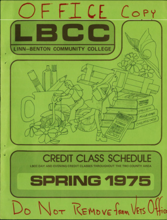 Spring Term 1975 Schedule of Classes Miniatura