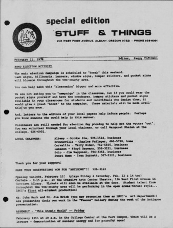 Things & Stuff - Feb. 11, 1970 la vignette