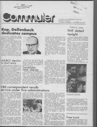 Commuter - Oct. 18, 1974 - Volume 6, Edition 1 Miniatura