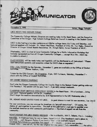 Communicator - Nov. 2, 1970 la vignette