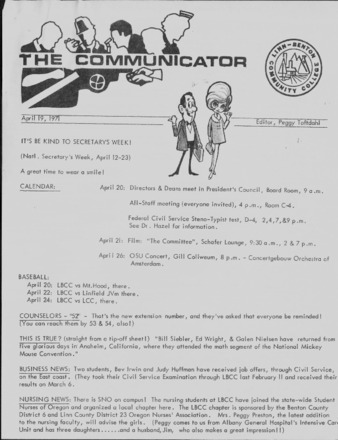 Communicator - Apr. 19, 1971 thumbnail