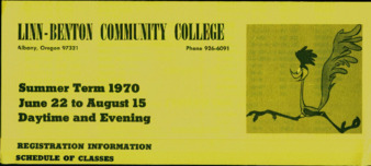 Summer Term 1970 Schedule of Classes la vignette