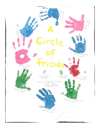 Family Resource Center Ocean Room Circle of Friends Poster Miniatura