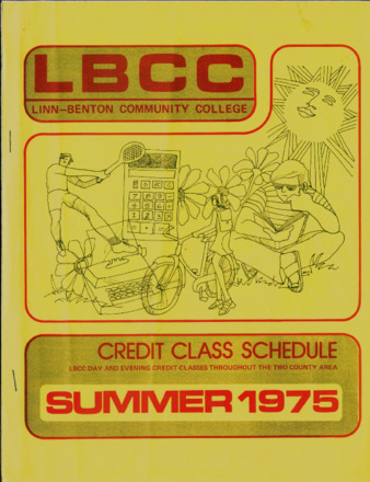 Summer Term 1975 Schedule of Classes la vignette