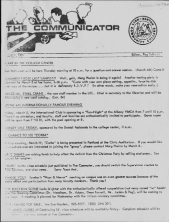 Communicator - Mar. 1, 1971 thumbnail
