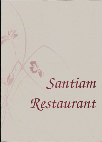Santiam Restaurant Menu miniatura