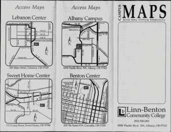 Campus Maps Foldout la vignette