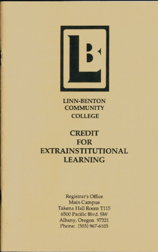 Credit for Extrainstitutional Learning Miniaturansicht