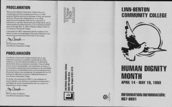 Human Dignity Month Brochure la vignette