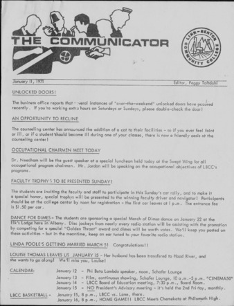 Communicator - Jan. 11, 1971 la vignette