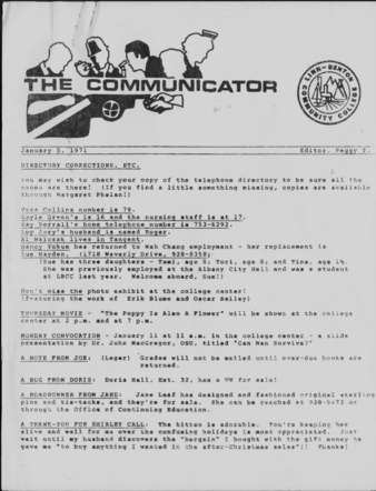 Communicator - Jan. 5, 1971 thumbnail