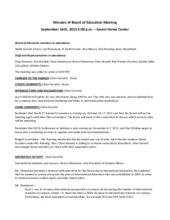 Board of Education Minutes 9-16-15 Miniatura