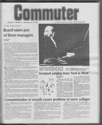 Commuter - Jan. 19, 1983 - Volume 14, Edition 13 thumbnail