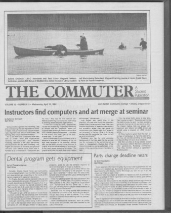 Commuter - Apr. 11, 1984 - Volume 15, Edition 21 thumbnail