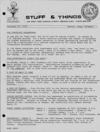 Things & Stuff - Feb. 27, 1970 Miniatura