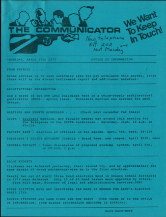 Communicator - Mar. 27, 1973 miniatura