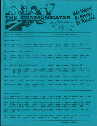 Communicator - Mar. 27, 1973 Miniatura