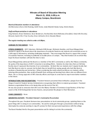 Board of Education Minutes 3-21-18 Miniatura