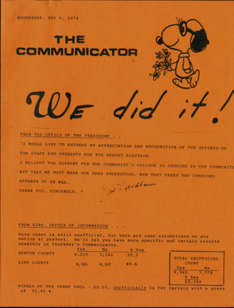 Communicator - May 8, 1974 thumbnail