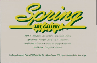 Spring Art Gallery Advertisement Miniatura