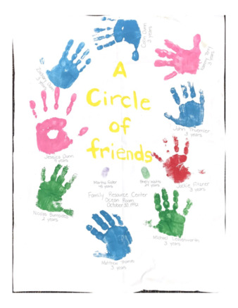 Family Resource Center Ocean Room Circle of Friends Poster miniatura