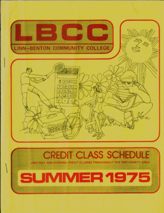 Summer Term 1975 Schedule of Classes miniatura